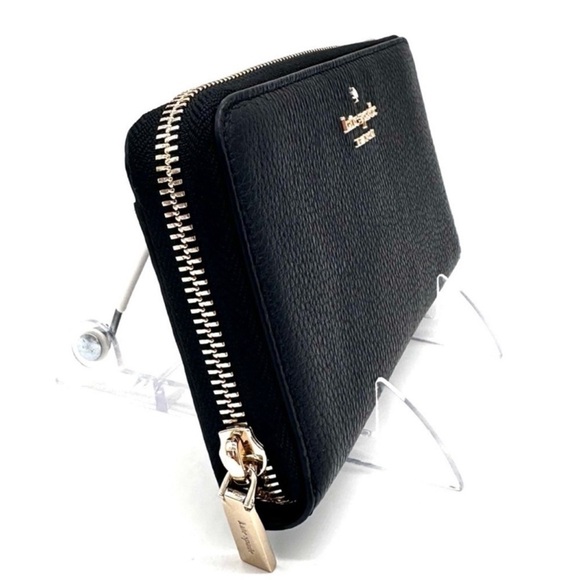 Kate Spade Leila Large Continental Wallet Black/ Gold (NWT) main image 2